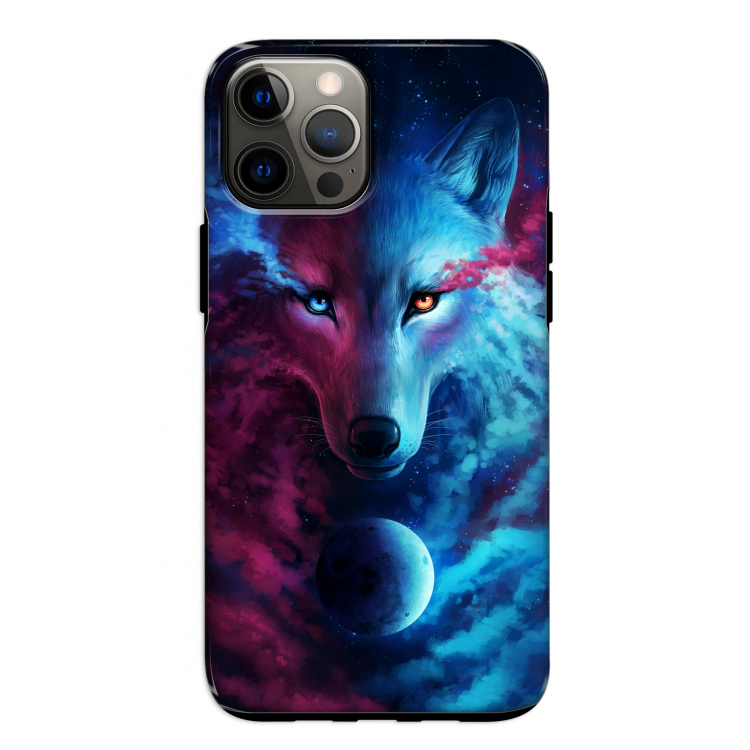 Where Light And Dark Meet: iPhone 12 Pro Tough Case