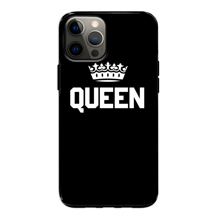 Queen zwart: iPhone 12 Pro Tough Case