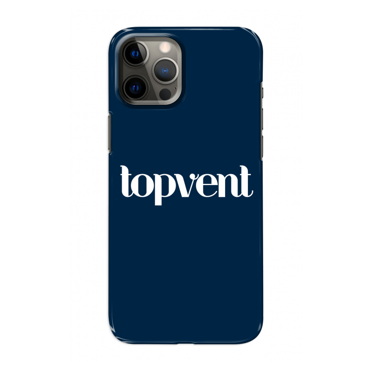 Topvent Navy: Volledig geprint iPhone 12 Pro Hoesje