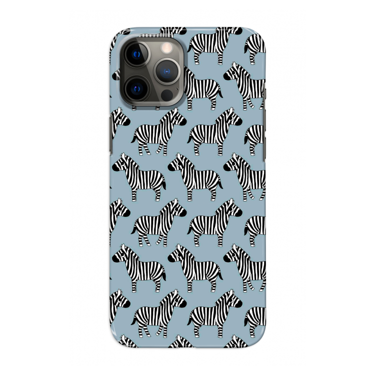 Zebra: Volledig geprint iPhone 12 Pro Hoesje