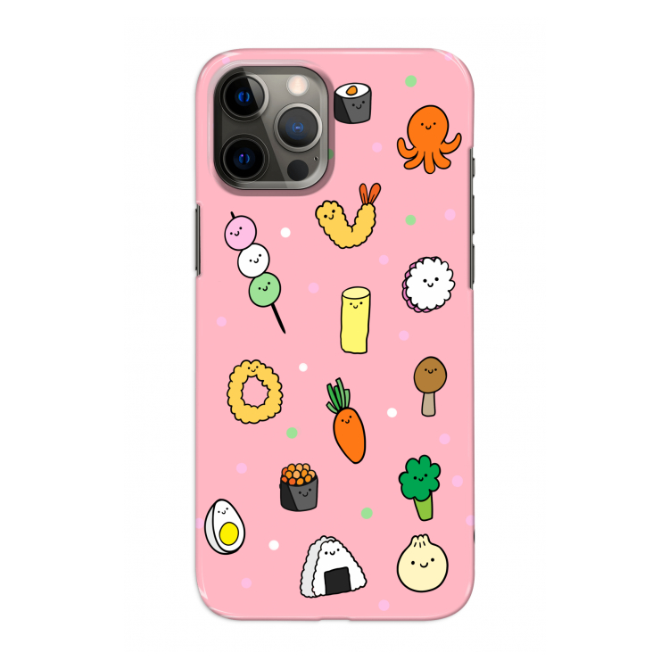 Happy bento friends: Volledig geprint iPhone 12 Pro Hoesje