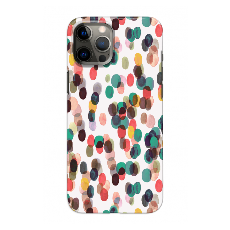 Tropical Dots: Volledig geprint iPhone 12 Pro Hoesje