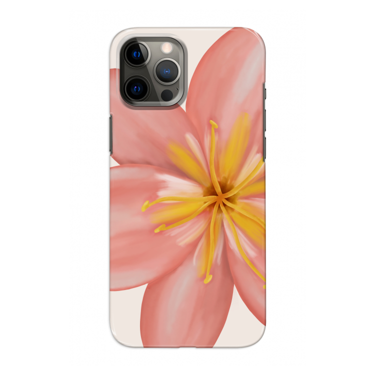 Pink Ellila Flower: Volledig geprint iPhone 12 Pro Hoesje