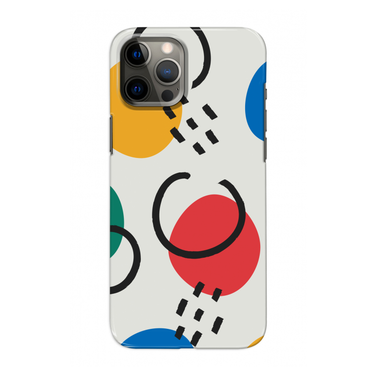 Illustratieve pop 3: Volledig geprint iPhone 12 Pro Hoesje