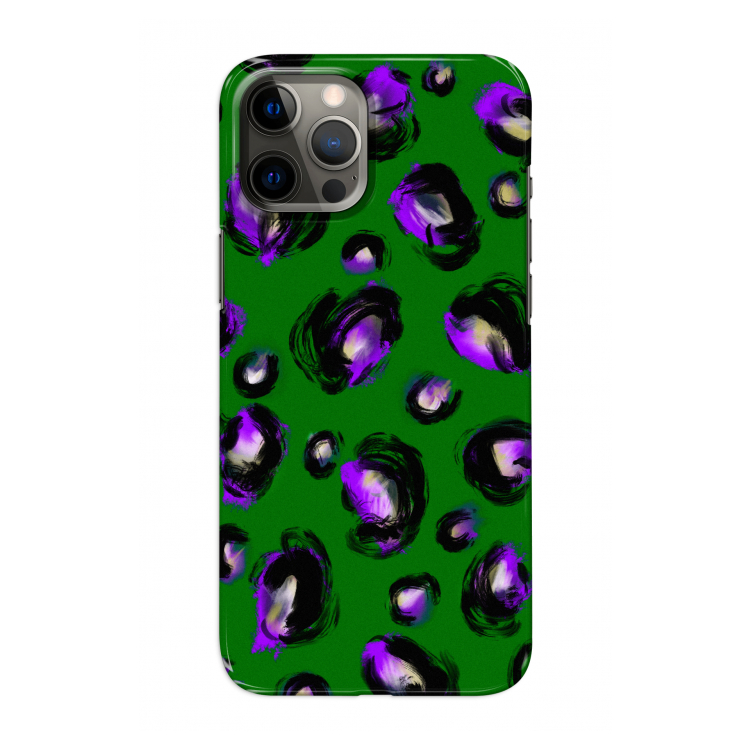 Green Cheetah: Volledig geprint iPhone 12 Pro Hoesje