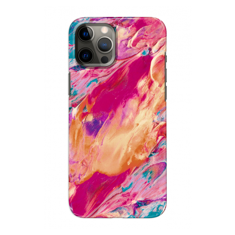 Pastel Echoes: Volledig geprint iPhone 12 Pro Hoesje