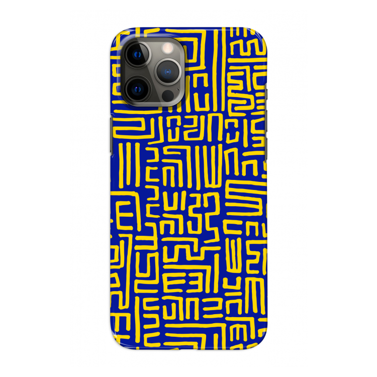 Majorelle Blue Print: Volledig geprint iPhone 12 Pro Hoesje