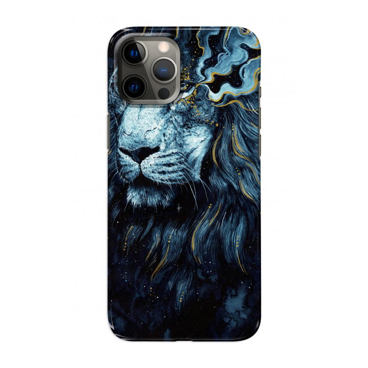 Darkness Lion: Volledig geprint iPhone 12 Pro Hoesje