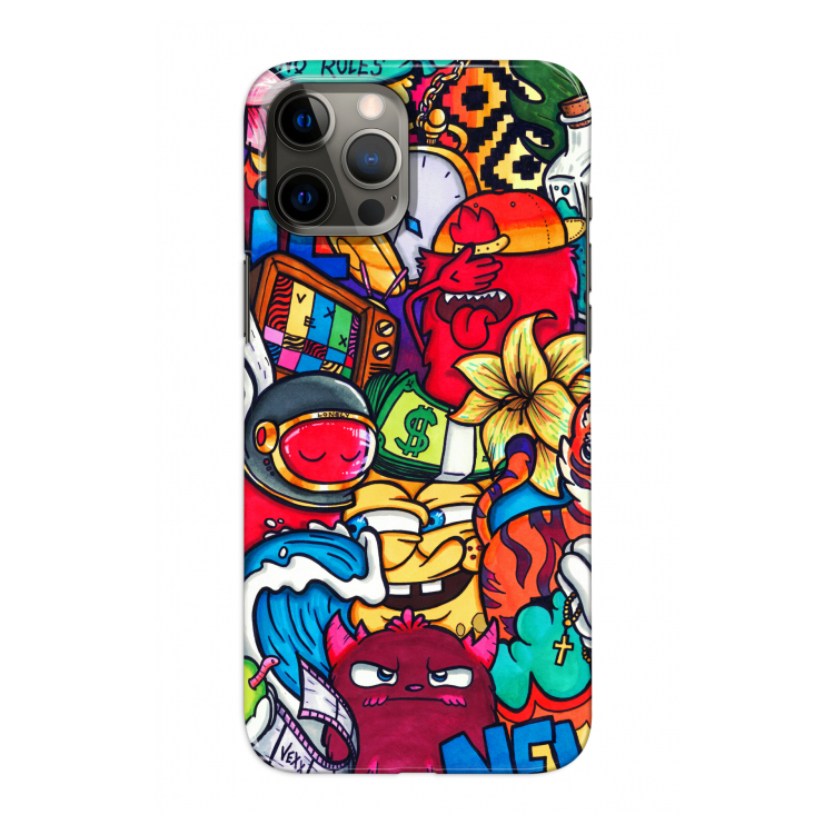 No Rules: Volledig geprint iPhone 12 Pro Hoesje