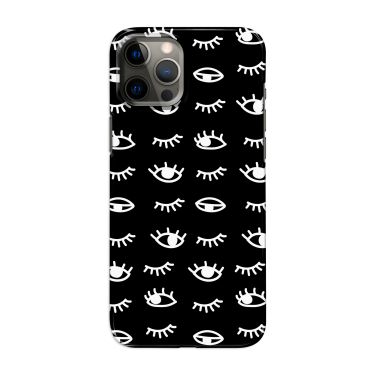 Eye pattern #3: Volledig geprint iPhone 12 Pro Hoesje