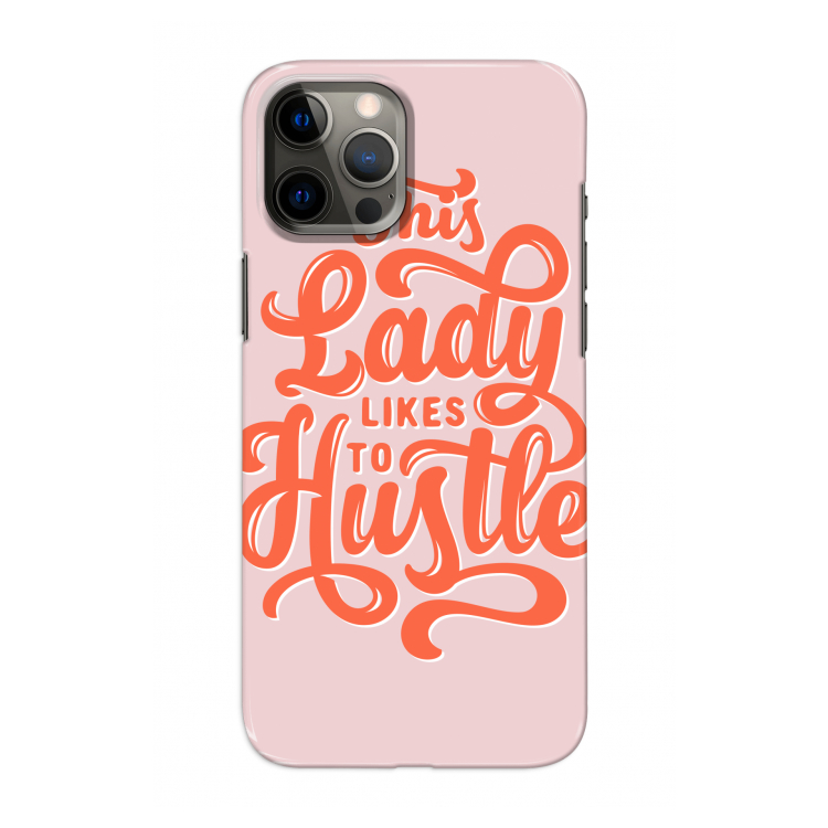 Hustle Lady: Volledig geprint iPhone 12 Pro Hoesje