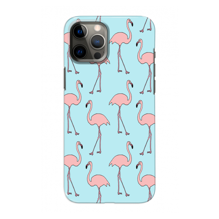Anything Flamingoes: Volledig geprint iPhone 12 Pro Hoesje