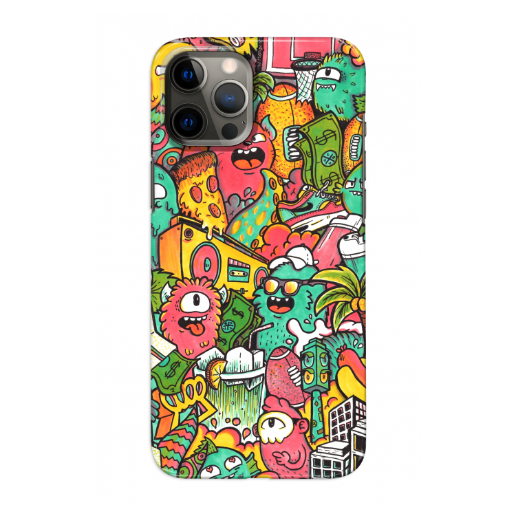 Vexx City: Volledig geprint iPhone 12 Pro Hoesje
