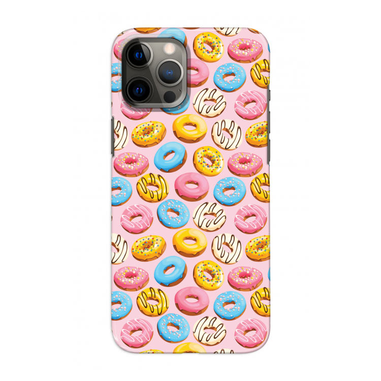 Pink donuts: Volledig geprint iPhone 12 Pro Hoesje