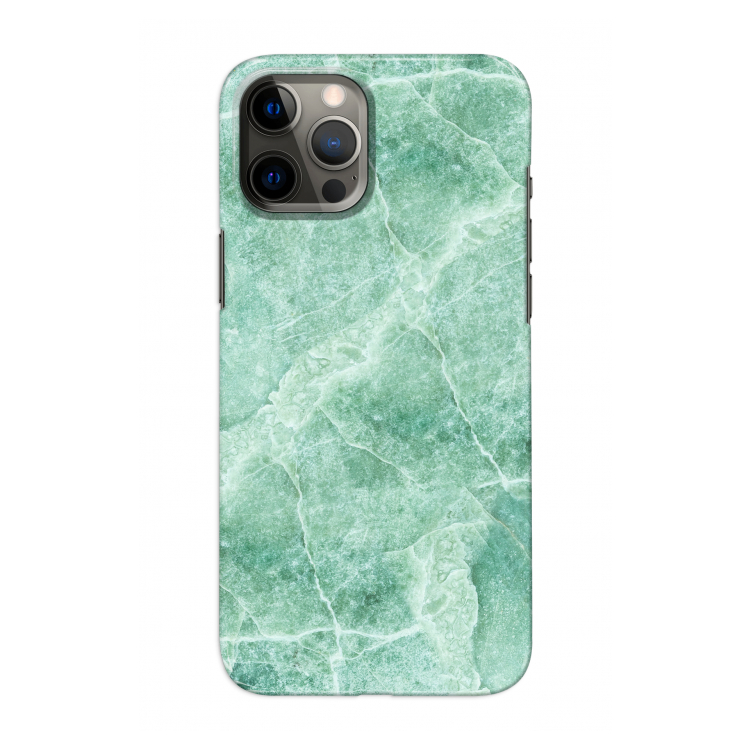 Groen marmer: Volledig geprint iPhone 12 Pro Hoesje