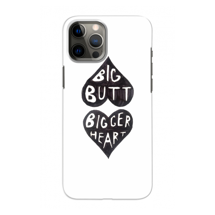 Big butt bigger heart: Volledig geprint iPhone 12 Pro Hoesje