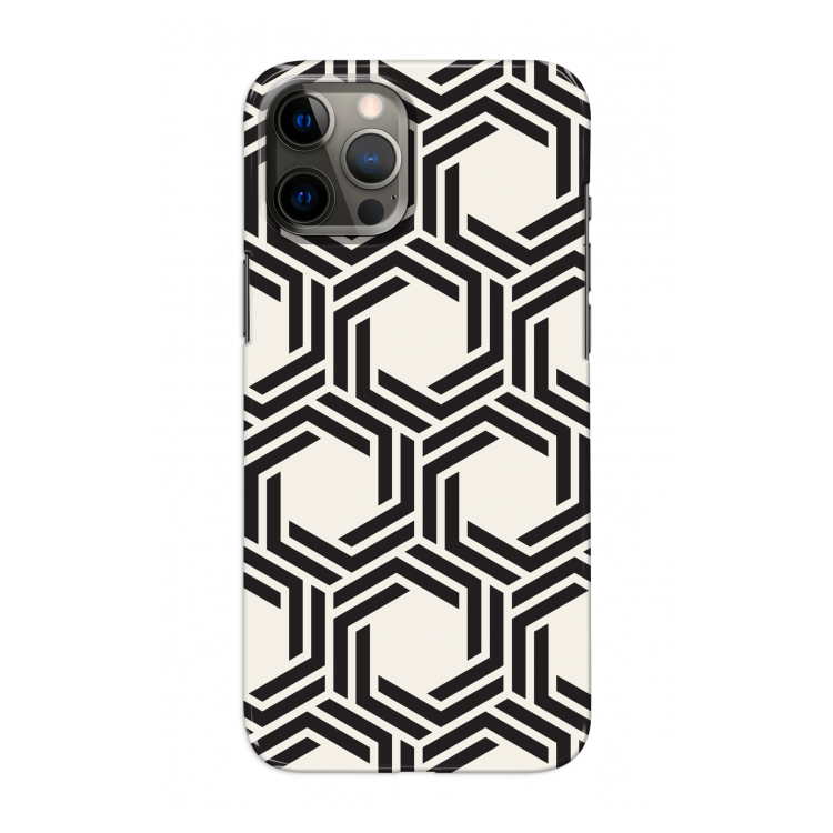 Geometrisch patroon: Volledig geprint iPhone 12 Pro Hoesje
