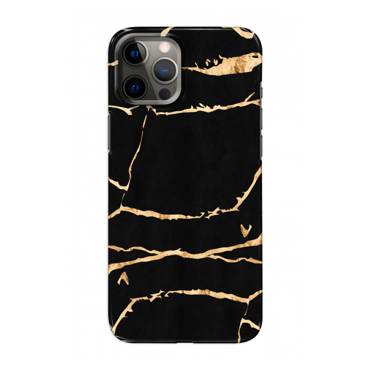 Gouden marmer: Volledig geprint iPhone 12 Pro Hoesje