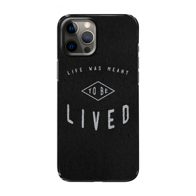To be lived: Volledig geprint iPhone 12 Pro Hoesje