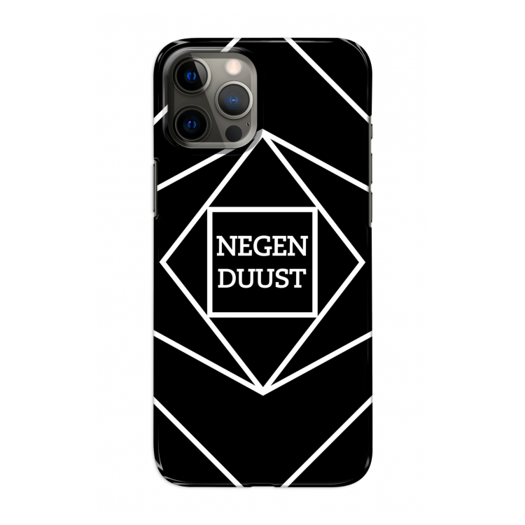 Negenduust geometrisch: Volledig geprint iPhone 12 Pro Hoesje