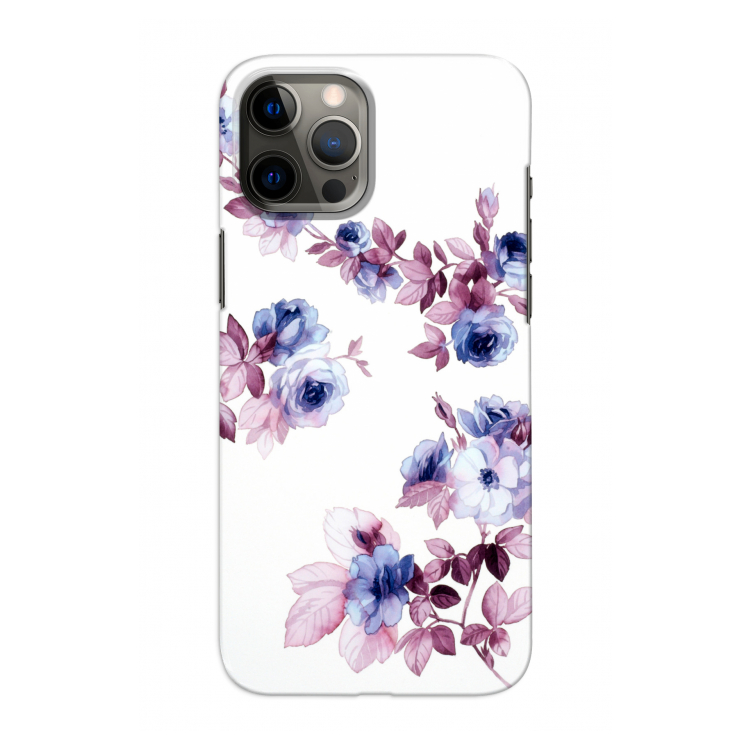 Waterverf bloemen: Volledig geprint iPhone 12 Pro Hoesje