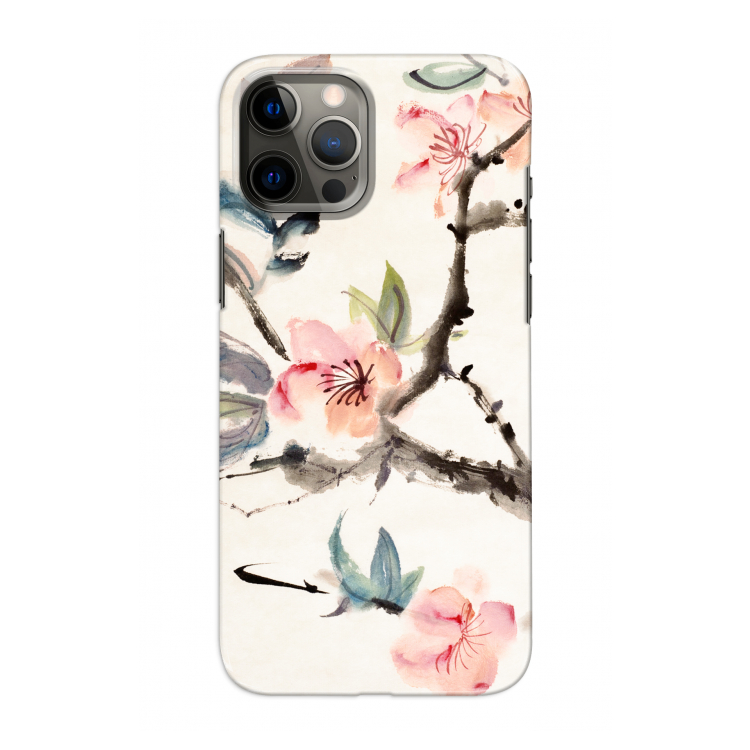 Japanse bloemen: Volledig geprint iPhone 12 Pro Hoesje