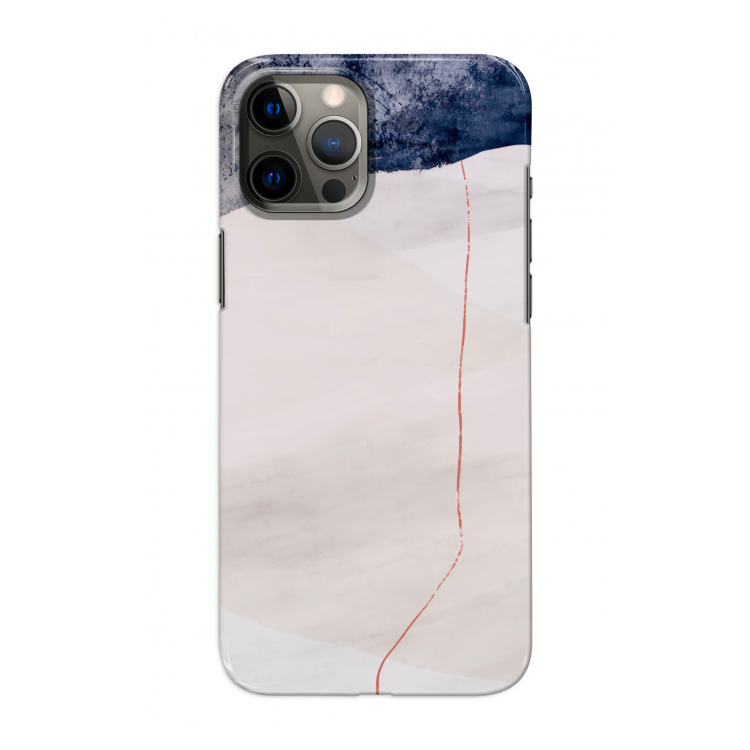 Stone White: Volledig geprint iPhone 12 Pro Hoesje