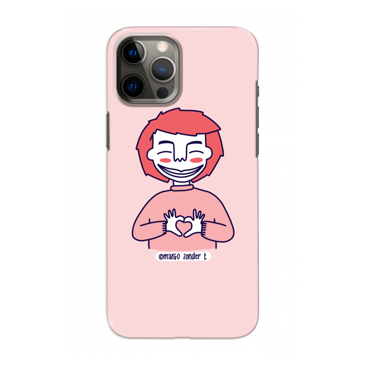 Hartje: Volledig geprint iPhone 12 Pro Hoesje