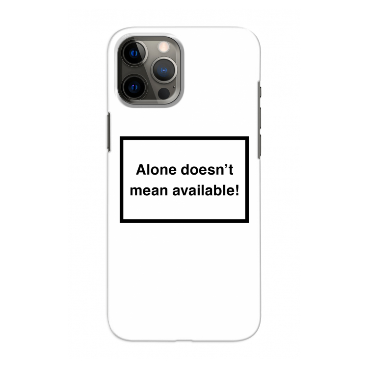Alone: Volledig geprint iPhone 12 Pro Hoesje