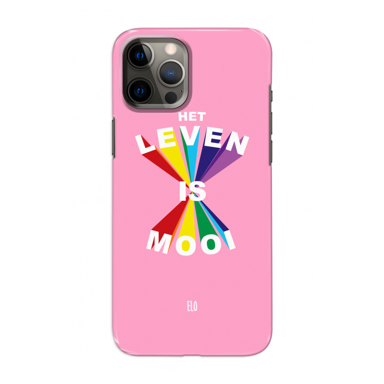 Het Leven Is Mooi: Volledig geprint iPhone 12 Pro Hoesje