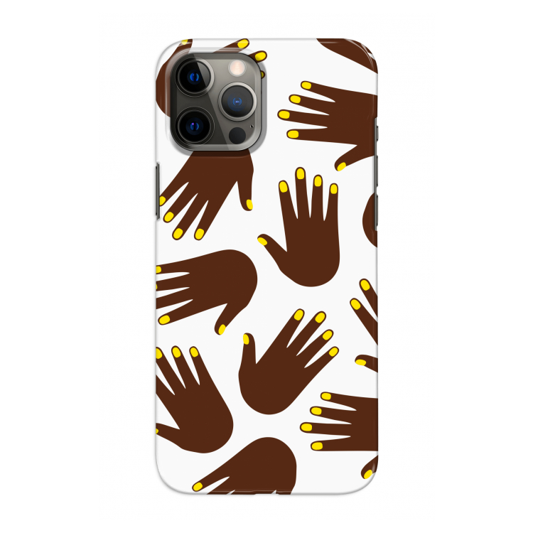 Hands dark: Volledig geprint iPhone 12 Pro Hoesje