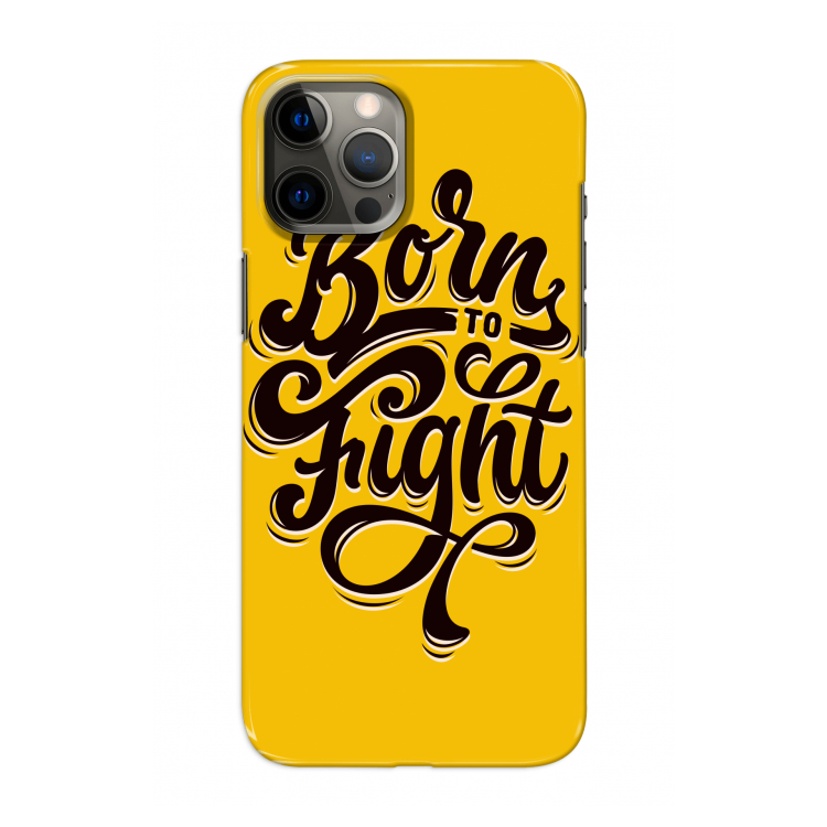 Born to Fight: Volledig geprint iPhone 12 Pro Hoesje