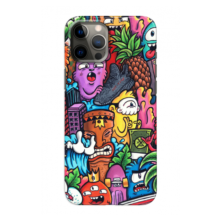 Vexx Mixtape: Volledig geprint iPhone 12 Pro Hoesje