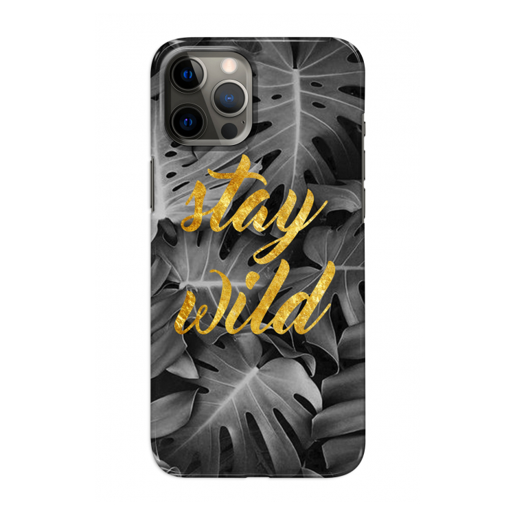Stay wild: Volledig geprint iPhone 12 Pro Hoesje