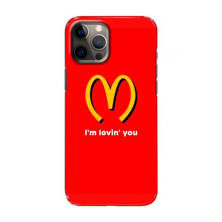 I'm lovin' you: Volledig geprint iPhone 12 Pro Hoesje