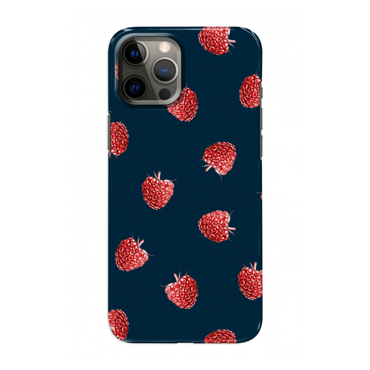 Framboosjes: Volledig geprint iPhone 12 Pro Hoesje