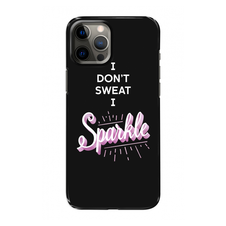 Sparkle quote: Volledig geprint iPhone 12 Pro Hoesje