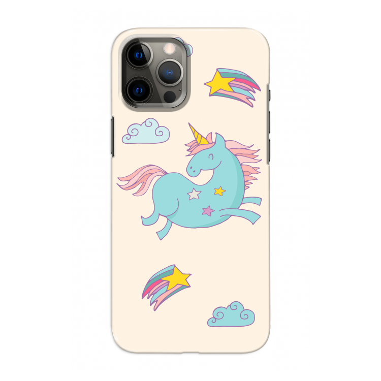 Vliegende eenhoorn: Volledig geprint iPhone 12 Pro Hoesje