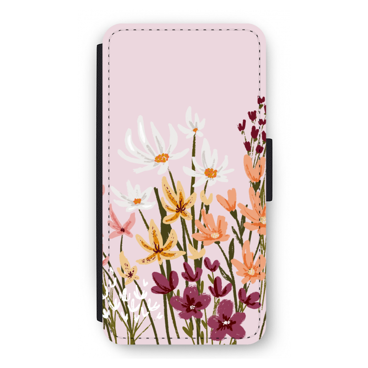Painted wildflowers: iPhone 12 Pro Flip Hoesje