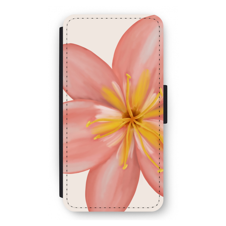 Pink Ellila Flower: iPhone 12 Pro Flip Hoesje