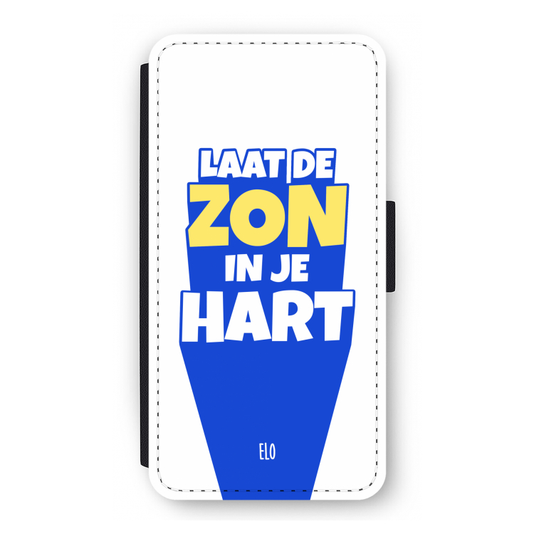 Laat de zon in je hart: iPhone 12 Pro Flip Hoesje