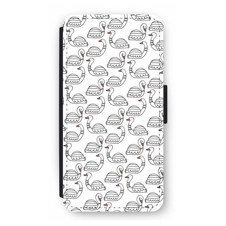 Zwanen: iPhone 12 Pro Flip Hoesje
