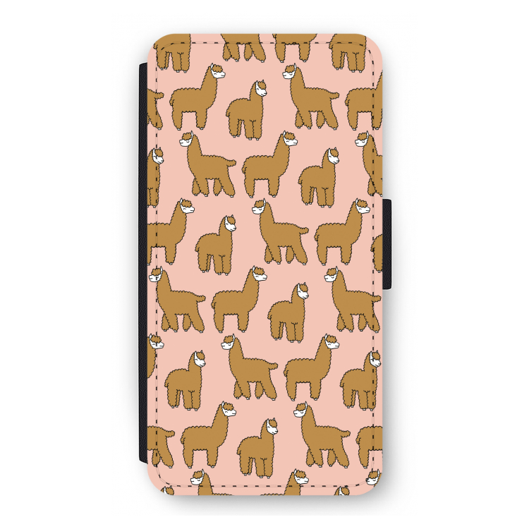 Alpacas: iPhone 12 Pro Flip Hoesje