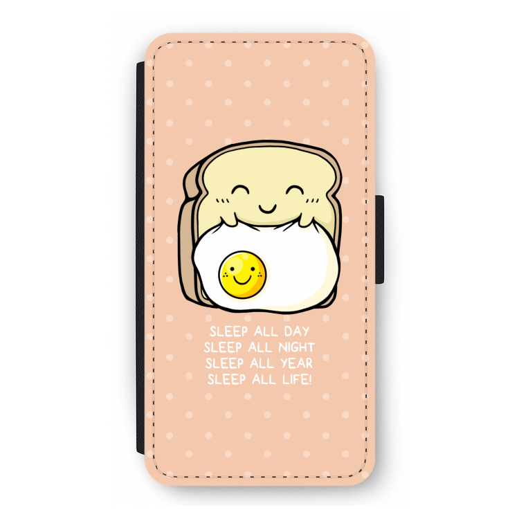 Sleep All Day: iPhone 12 Pro Flip Hoesje