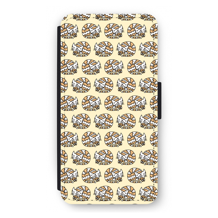 Slapende poes: iPhone 12 Pro Flip Hoesje