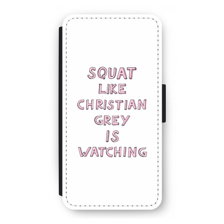 Christian Grey: iPhone 12 Pro Flip Hoesje