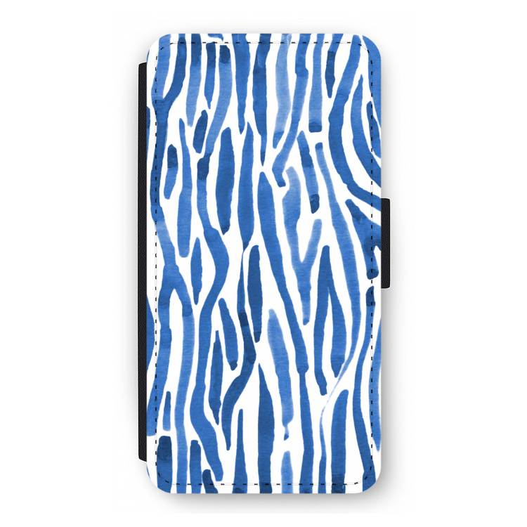 Blauwe nerven: iPhone 12 Pro Flip Hoesje