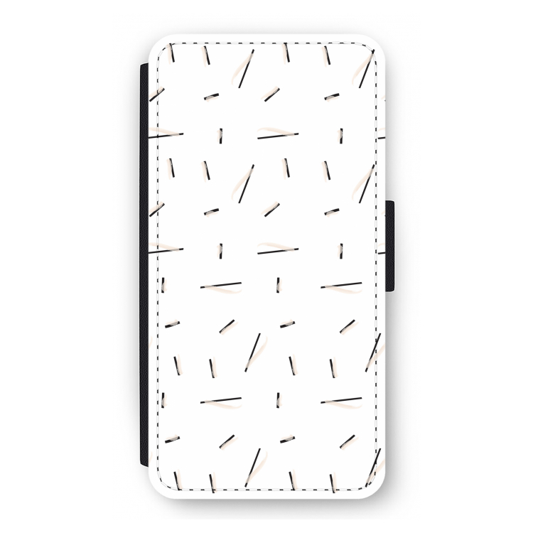 Hipster stripes: iPhone 12 Pro Flip Hoesje