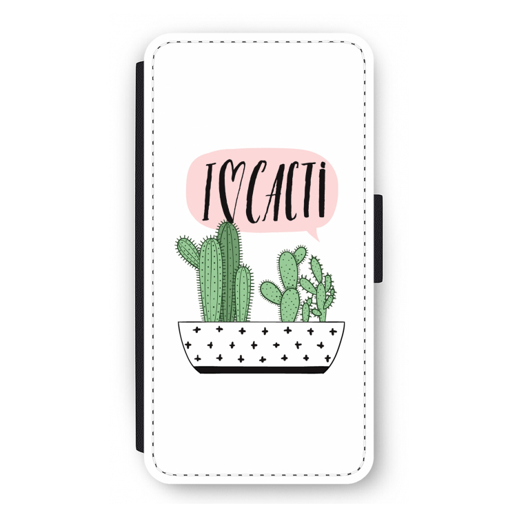 I love cacti: iPhone 12 Pro Flip Hoesje