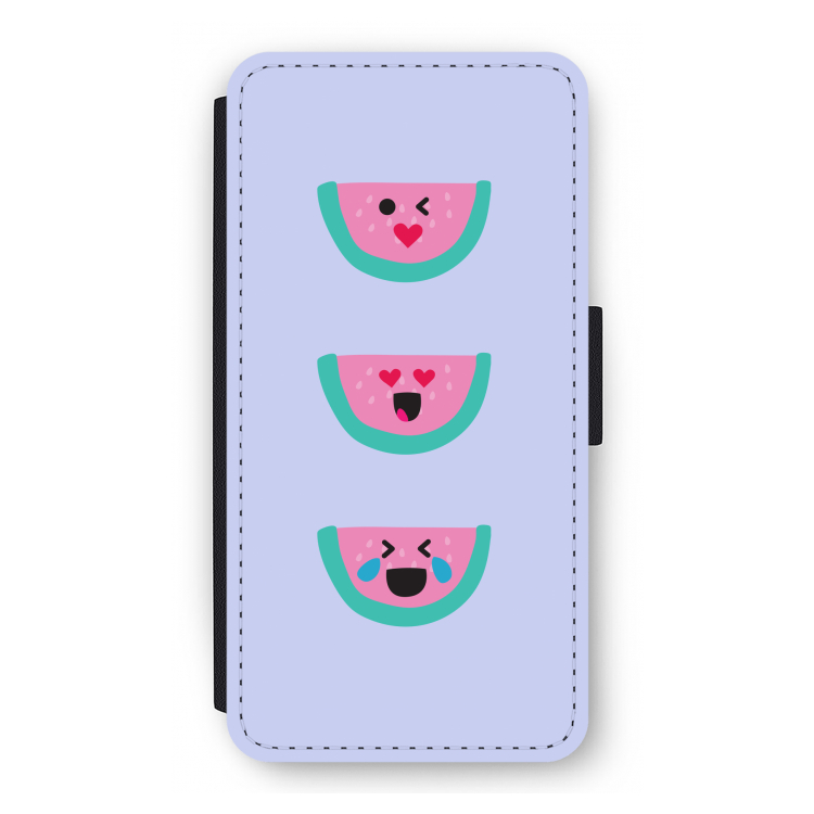 Smiley watermeloen: iPhone 12 Pro Flip Hoesje